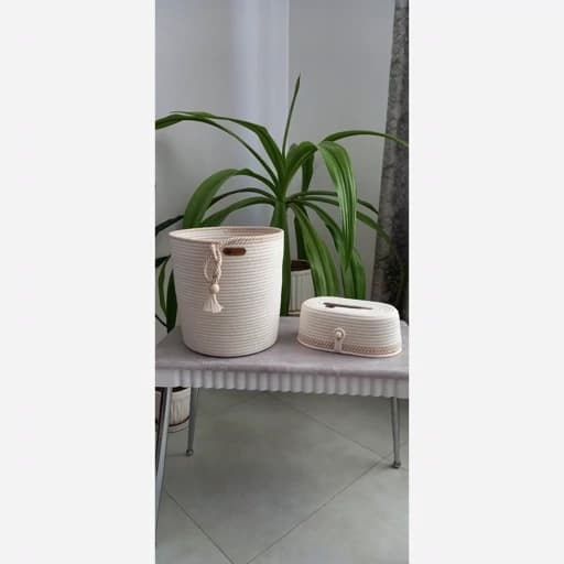 ست کاور دستمال کاغذی وسطل زباله مبلمان اورلین مدل 979781
