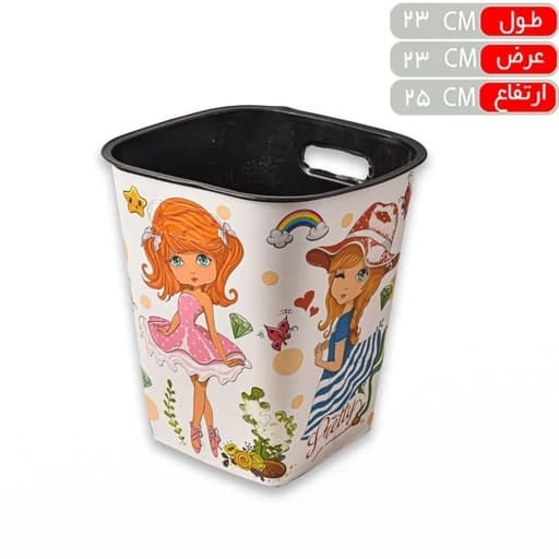 سطل زباله اداری مربع مبلمان اورلین مدل 979770