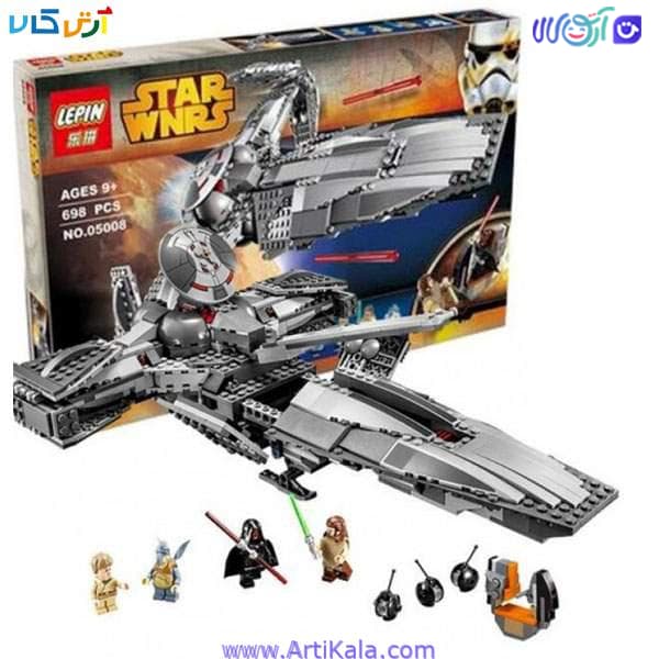لگو 698 قطعه سفینه مهاجم جنگ ستارگان مدل lepin 05008