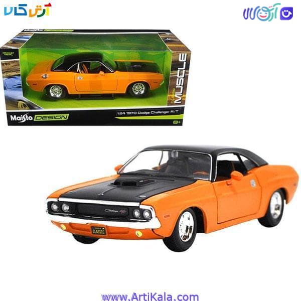 ماکت ماشین دوج چلنجر 1/24 مدل Dodge Challenger R/T 1970 Tuning