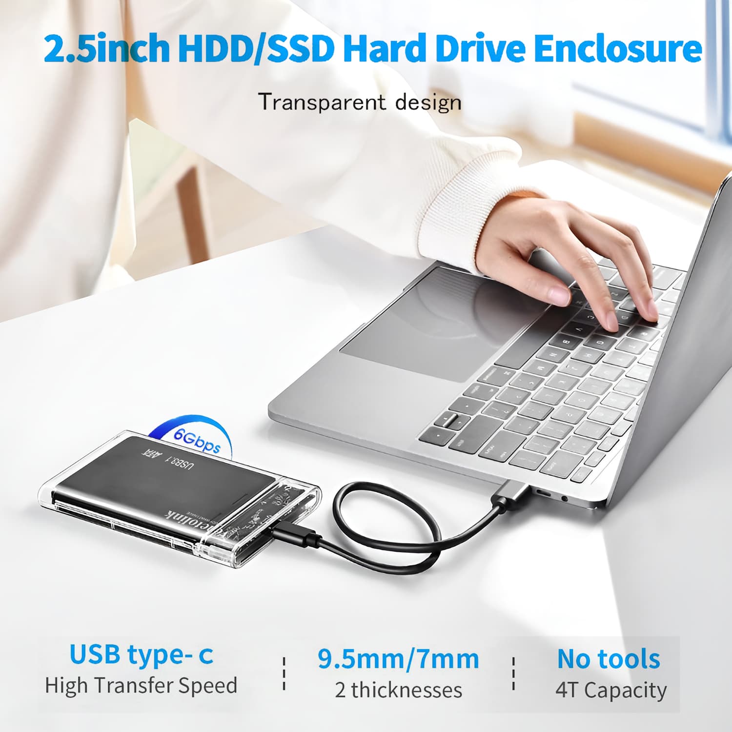 باکس هارد دیسک اکسترنال وینتولینک مدل TYPE-C-USB3.0 — تصویر ۳