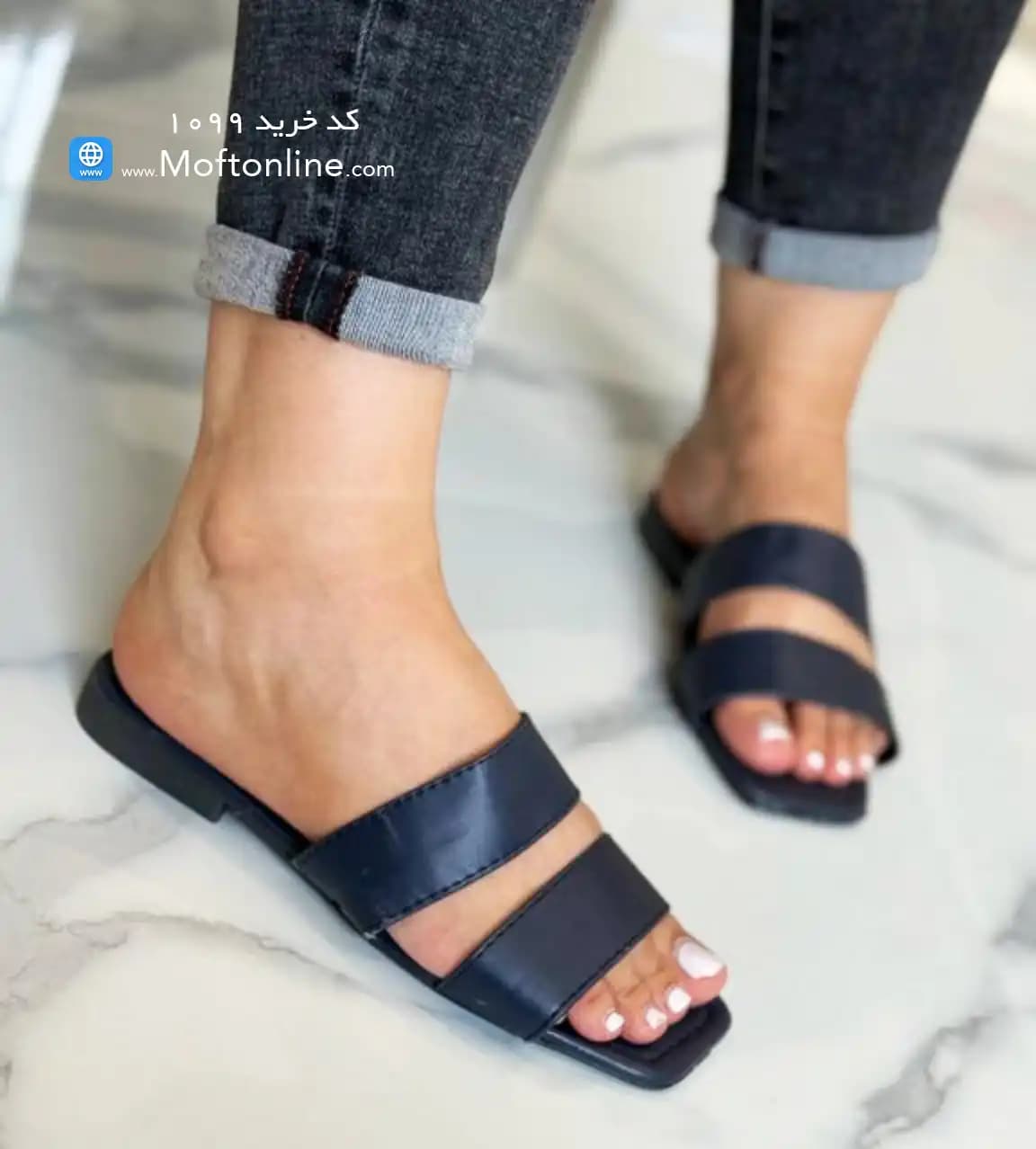 حراج صندل زنانه مدل دوبند کد 1099