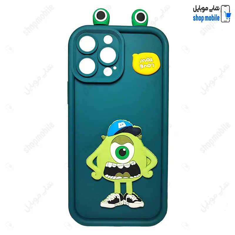قاب گوشی آیفون 13 پرو مکس (کاور عروسکی گوش دار طرح مایک تک چشم)