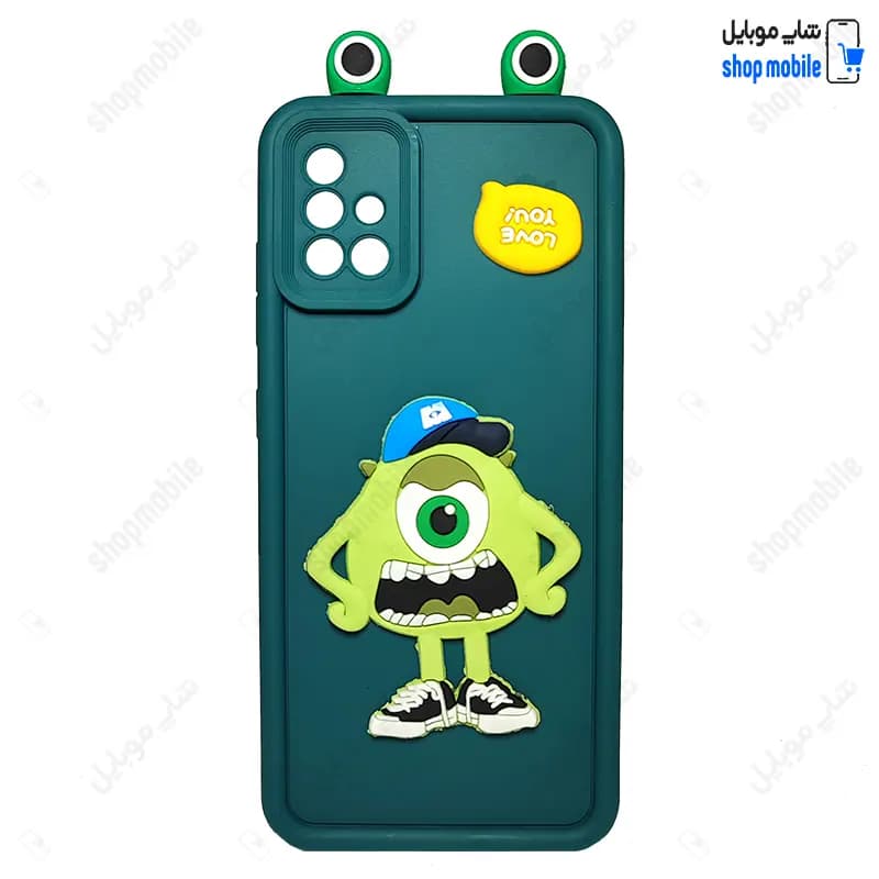 قاب گوشی سامسونگ گلکسی A51 (کاور عروسکی گوش دار طرح مایک تک چشم)