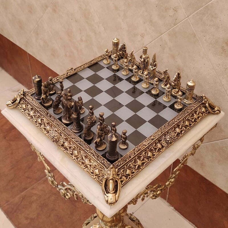 شطرنج برنزی پر کار سنگین کد ۵۸۱۹