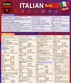 دانلود کتاب Italian Verbs: A Quickstudy Laminated Reference Guide
