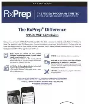 دانلود کتاب RxPrep course book : 2020 Naplex – RxPrep