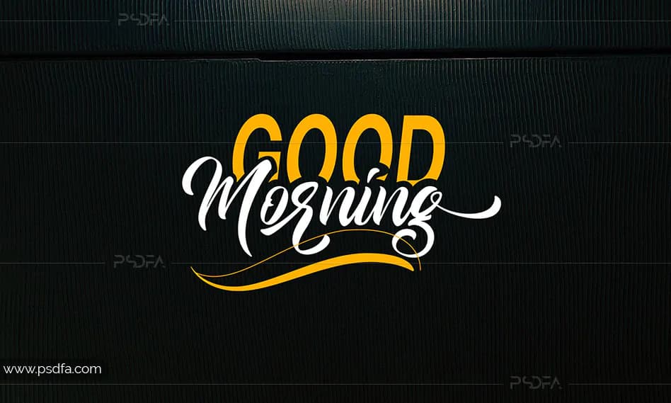 اسکریپت فونت انگلیسی فوق‌العاده زیبای Good Morning