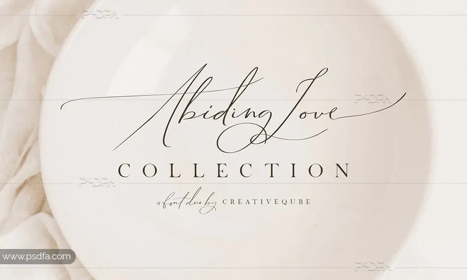 اسکریپت فونت انگلیسی عاشقانه و دستنویس Abiding Love