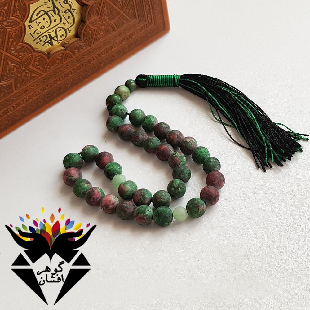 تسبیح جید مات ۳۳ دانه خوشرنگ T1301