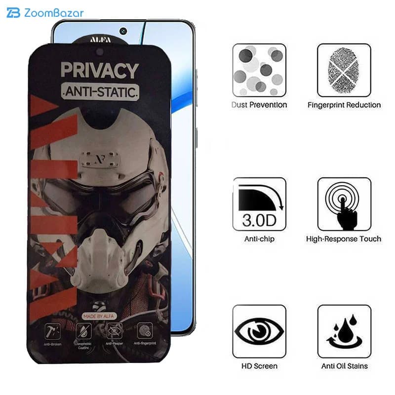 گلس پرایوسی اپیکوی مدل Alpha مناسب برای گوشی موبایل گوگل Pixel 8 Pro/ 7 Pro — تصویر ۵