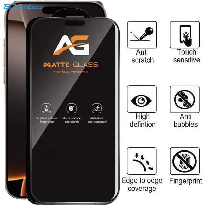 گلس مات اپیکوی مدل AG Matte Etching مناسب برای گوشی موبایل اپل iPhone 16 Pro — تصویر ۷