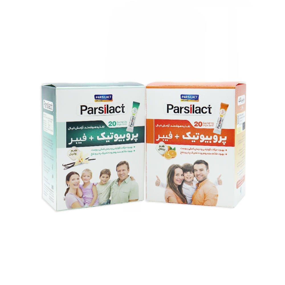 فیبر پروبیوتیک پارسی لاکت (20 عدد ساشه 2 گرمی)