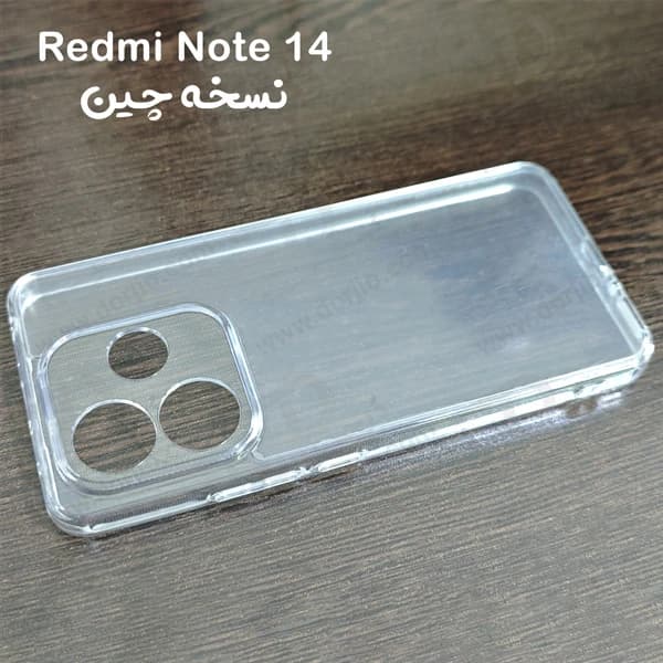 کریستال کاور تمام شفاف Xiaomi Redmi Note 14 5G نسخه چین — تصویر ۳