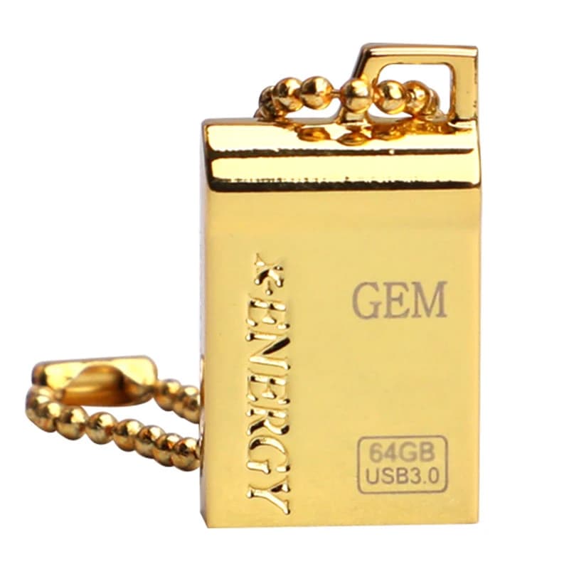 فلش 64 گیگ ایکس انرژی X-Energy Golden GEM USB3.0 — تصویر ۳