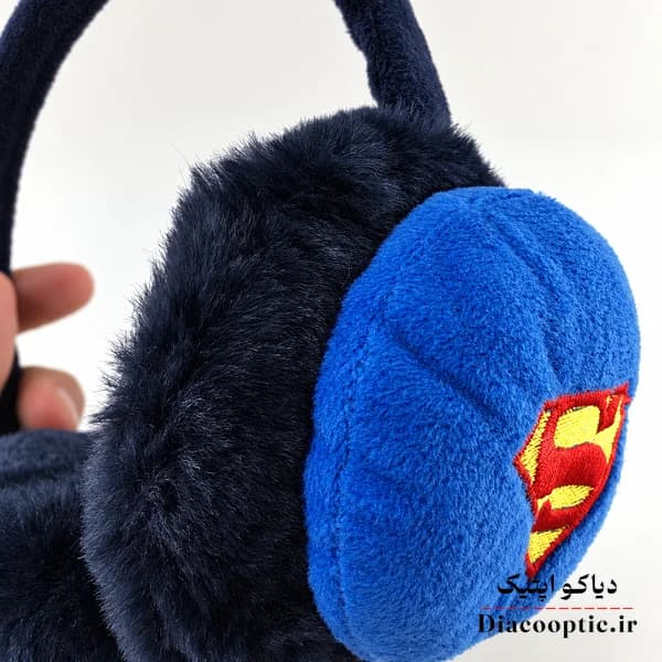 گوشگیر بچگانه خزدار عروسکی مدل سوپر من ک 74 — تصویر ۳