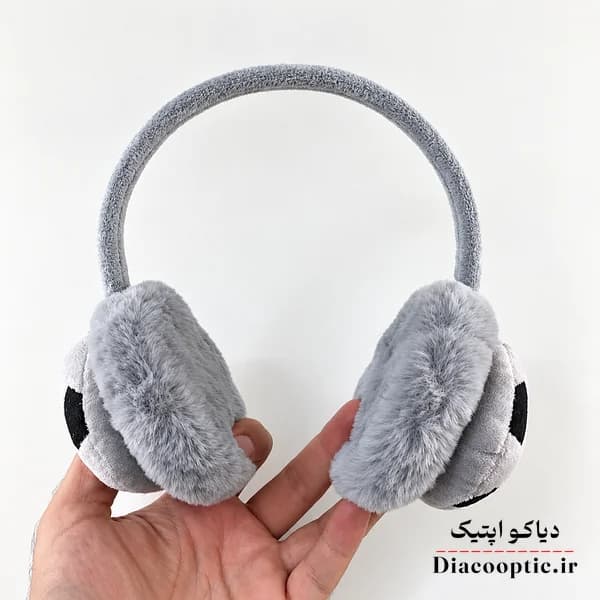 گوشگیر بچگانه خزدار عروسکی مدل توپی کد 72 — تصویر ۳