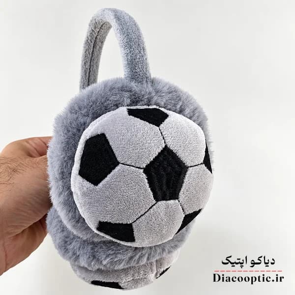 گوشگیر بچگانه خزدار عروسکی مدل توپی کد 72 — تصویر ۲