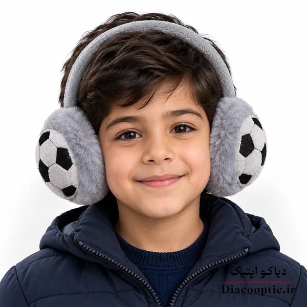 گوشگیر بچگانه خزدار عروسکی مدل توپی کد 72