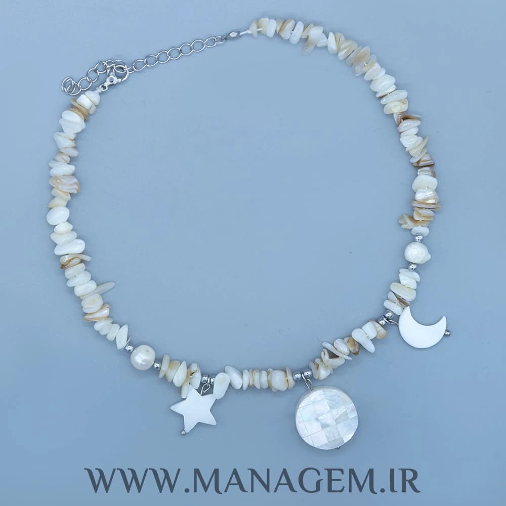 چوکر صدف ستاره و ماه