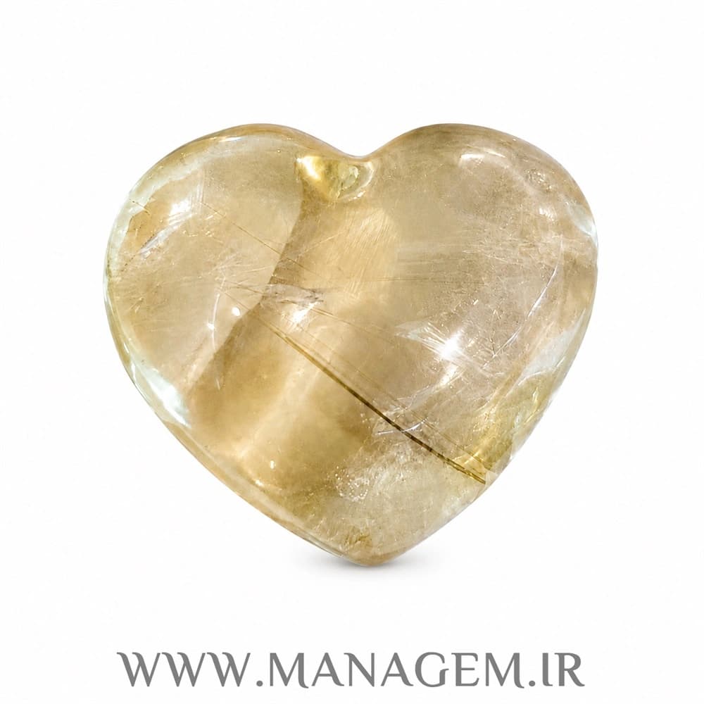 کاروینگ قلب کوارتز لیمویی