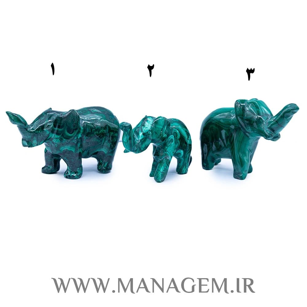 مجسمه فیل مالاکیت
