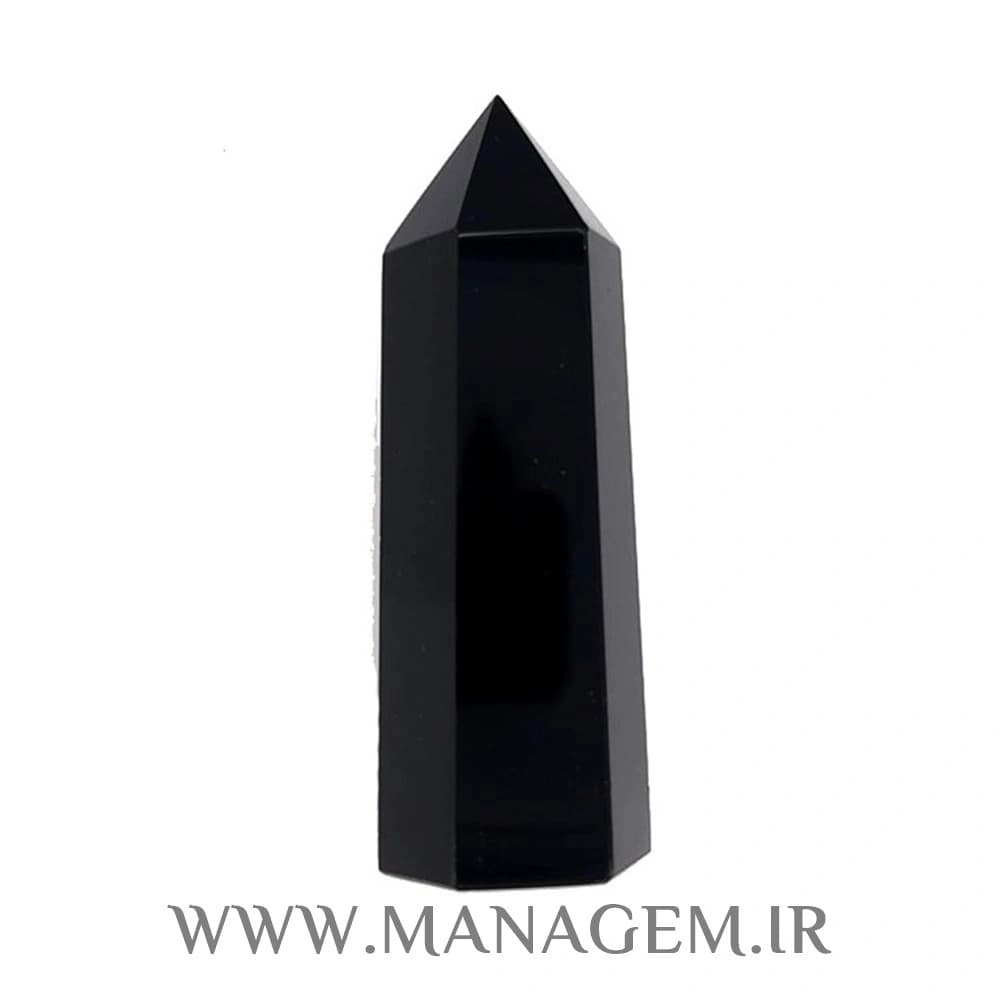 منشور سنگ ابسیدین مشکی