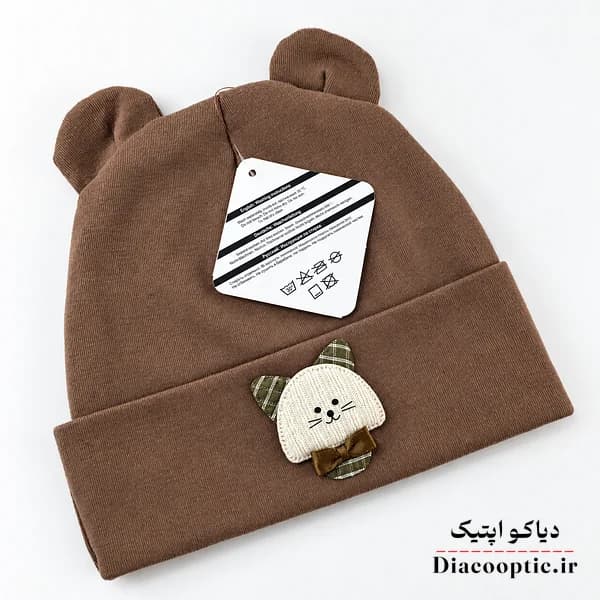کلاه تک نوزادی عروسکی مدل تریکو کش بافت کد 1251 — تصویر ۷