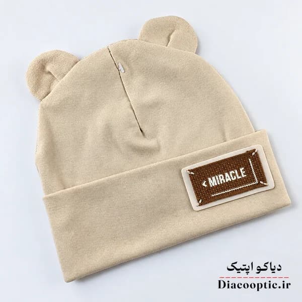کلاه تک نوزادی عروسکی مدل تریکو کش بافت کد 1251 — تصویر ۲