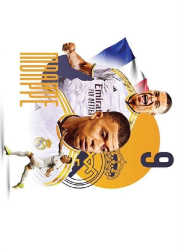 فرش امباپه در لباس رئال مادرید (Hala Madrid) | فرش نوجوانان صائب | کد: G123