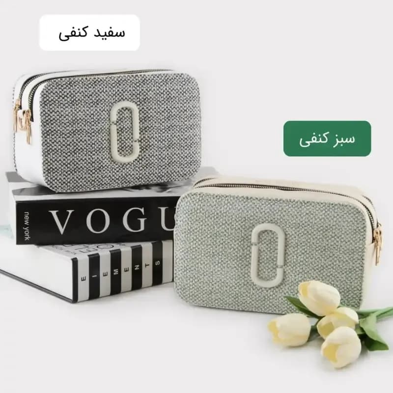 کیف پاسپورتی چرم مصنوعی اسپرت و روزمره دارای بند بلند و دو جیب بیرونی — تصویر ۷