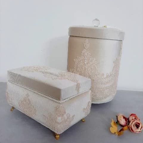 سطل زباله و جای دستمال مبلمان اورلین مدل 980895