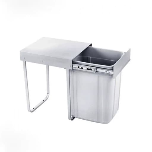 سطل زباله ریلی کابینتی مرغوب فریم دار تک قلو 25 لیتری مبلمان اورلین مدل 980874