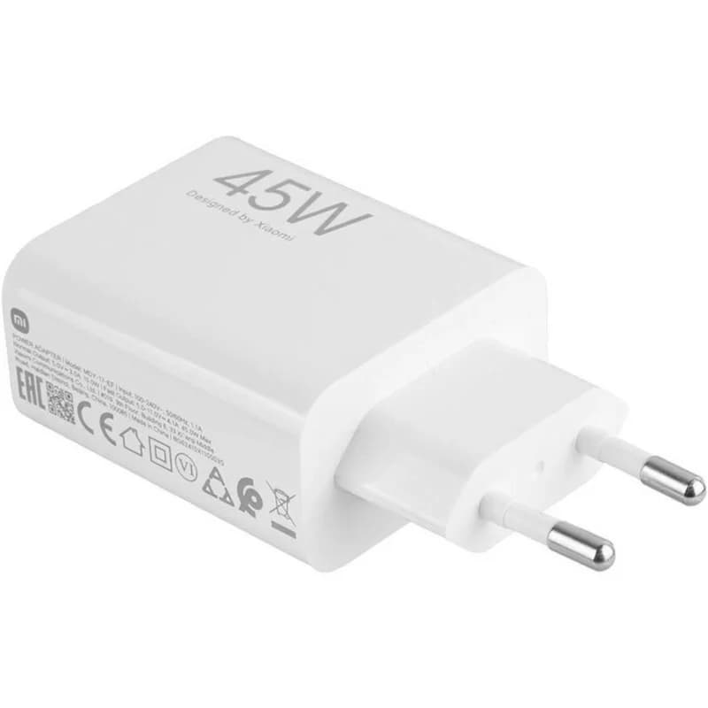 شارژر دیواری فست تک پورت Xiaomi مدل MDY-12-EH 45W به همراه کابل شارژ Type-C – سفید – MMX (اصل چین) — تصویر ۳