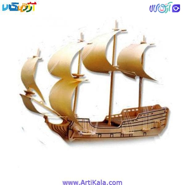 پازل چوبی 3 بعدی کشتی جنگی| P128