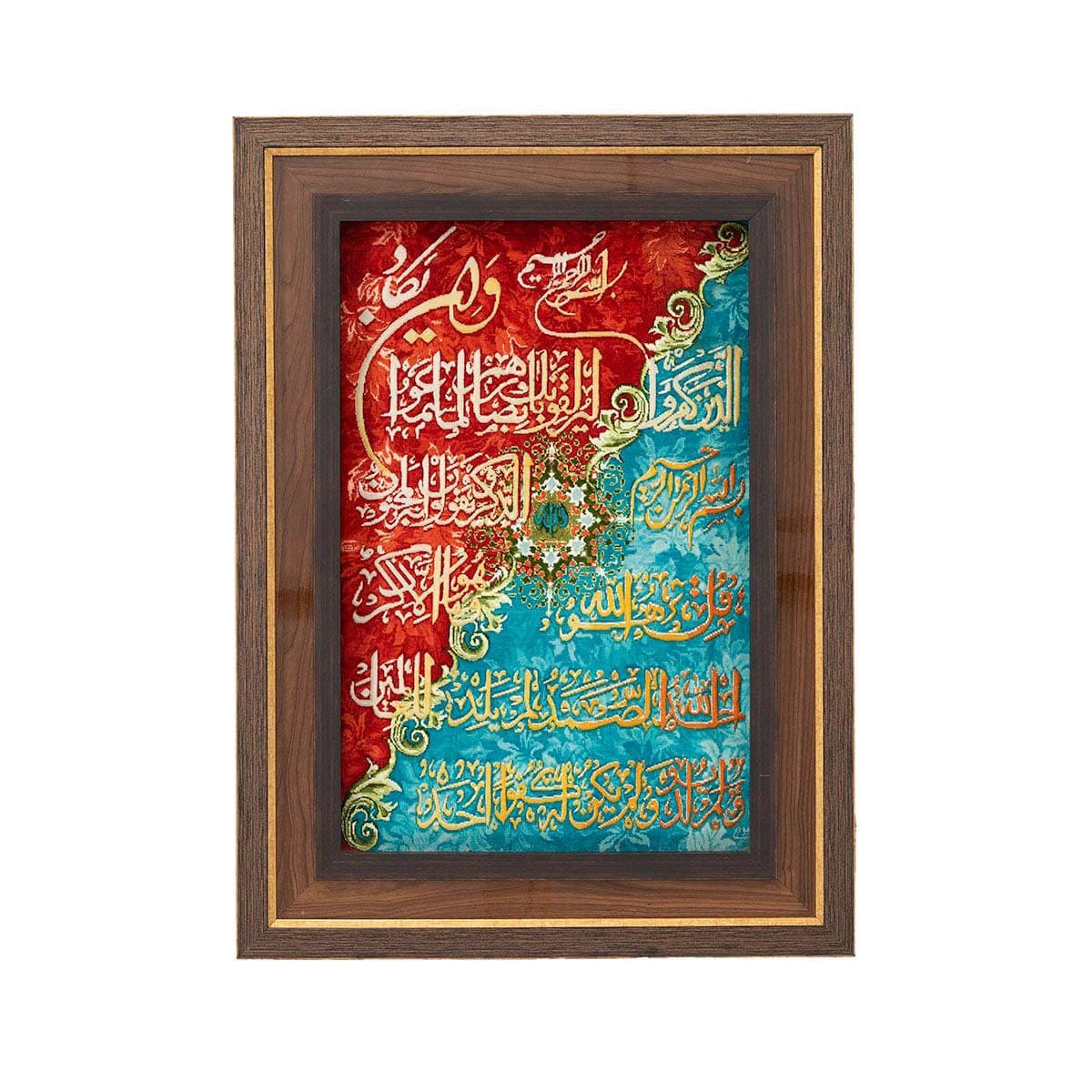 تابلو فرش دستباف کرک و ابریشم تبریز طرح وان یکاد