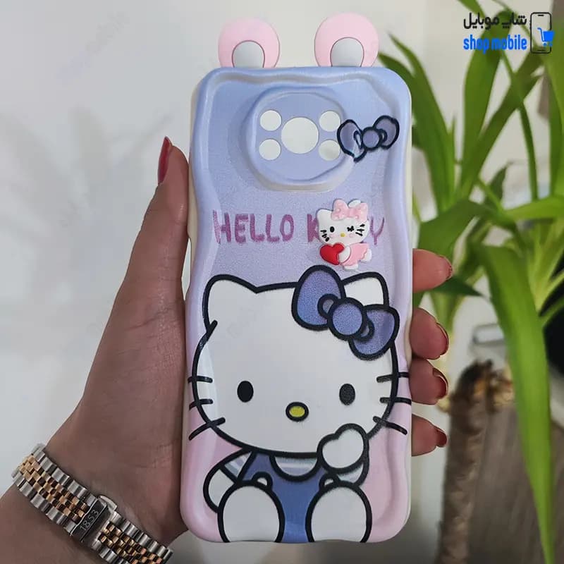 قاب گوشی شیائومی پوکو X3 / X3 Pro (کاور گوش دار عروسکی کارتونی طرح کیتی) — تصویر ۲