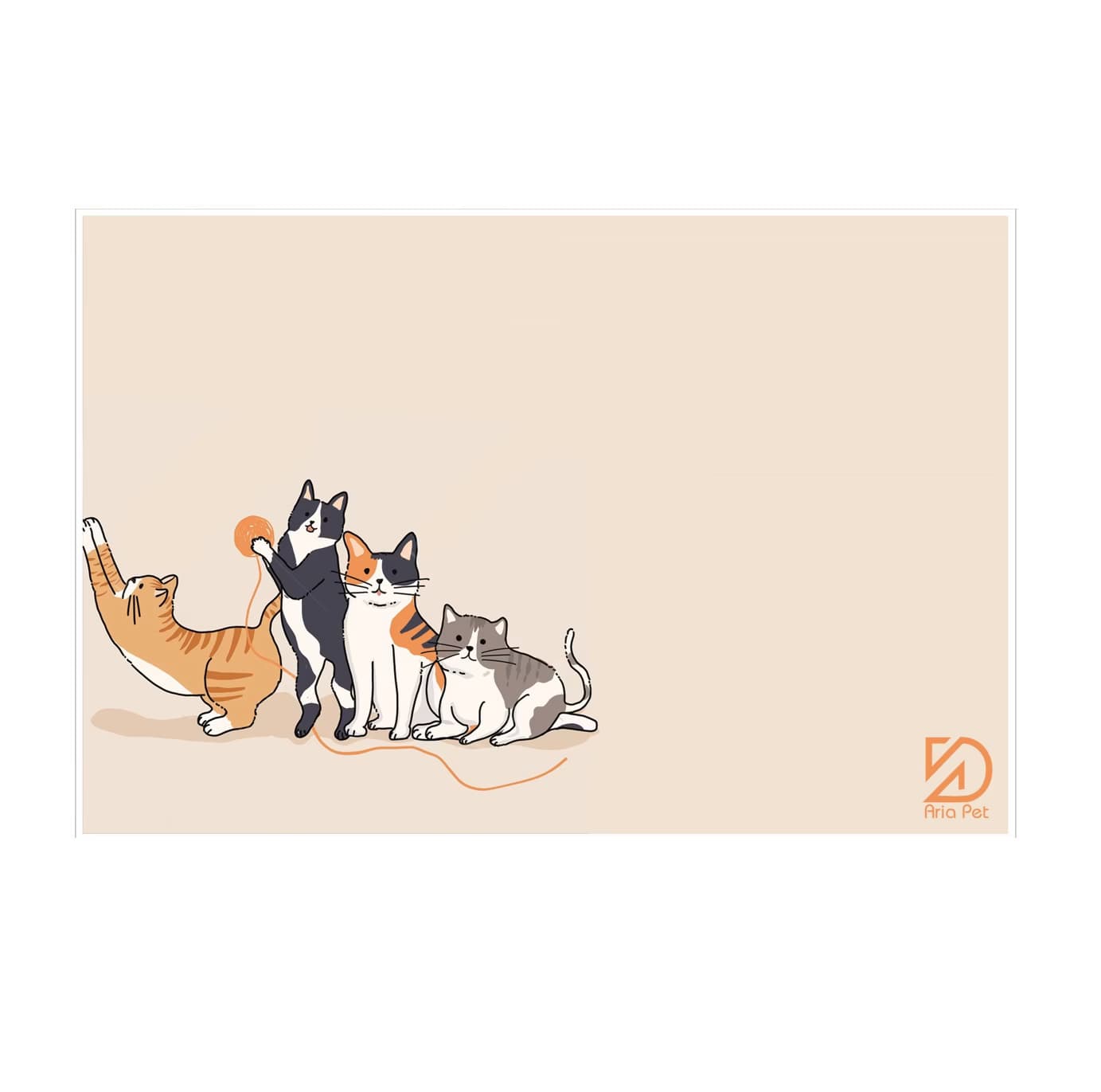 مت ظرف آب و غذا سگ و گربه | آریاپت مت آب و غذا سگ و گربه 40*60 cm