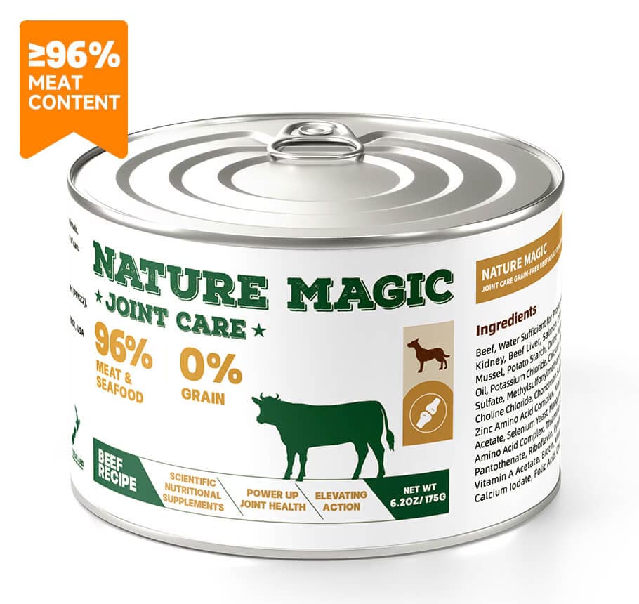 کنسرو سگ طعم بیف نیچر مجیک | nature magic مناسب سگ بالغ طعم گوساله (بیف ) 175 گرمی