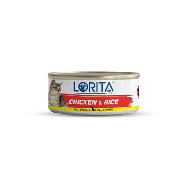 کنسرو گربه لوریتا | Lorita فیله نچرال مرغ و برنج 90 گرمی