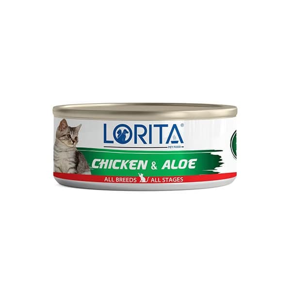 کنسرو گربه لوریتا | Lorita فیله نچرال مرغ و آلوئه ورا 90 گرمی