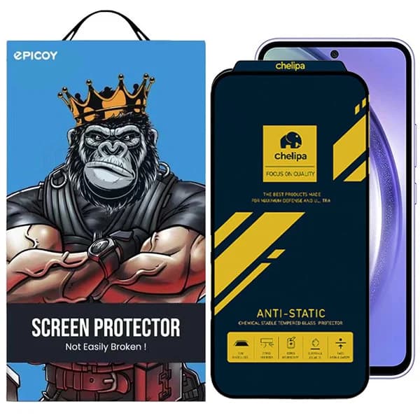 گلس اپیکوی مدل Chelipa Anti-Static مناسب برای گوشی موبایل سامسونگ Galaxy A56/A36/S24 FE