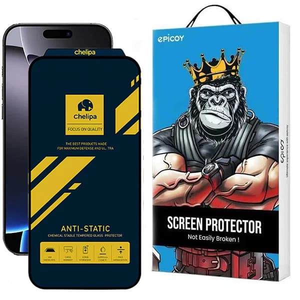 گلس اپیکوی مدل Chelipa Anti-Static مناسب برای گوشی موبایل اپل iPhone 16 Pro Max