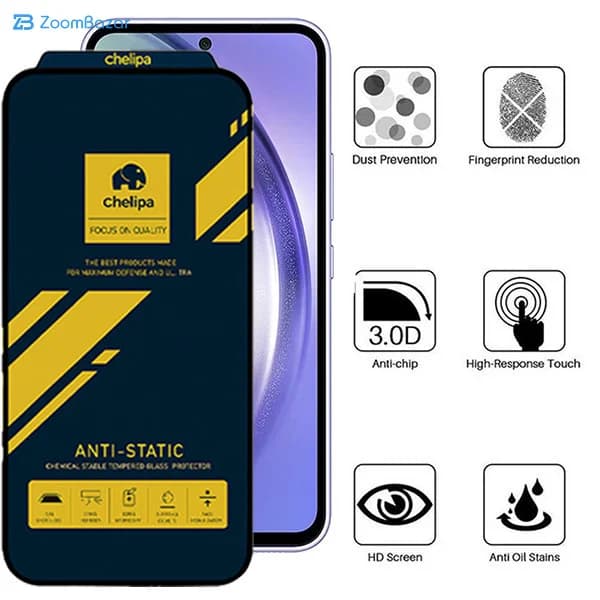 گلس اپیکوی مدل Chelipa Anti-Static مناسب برای گوشی موبایل سامسونگ Galaxy M62/ M55/ M55s — تصویر ۲