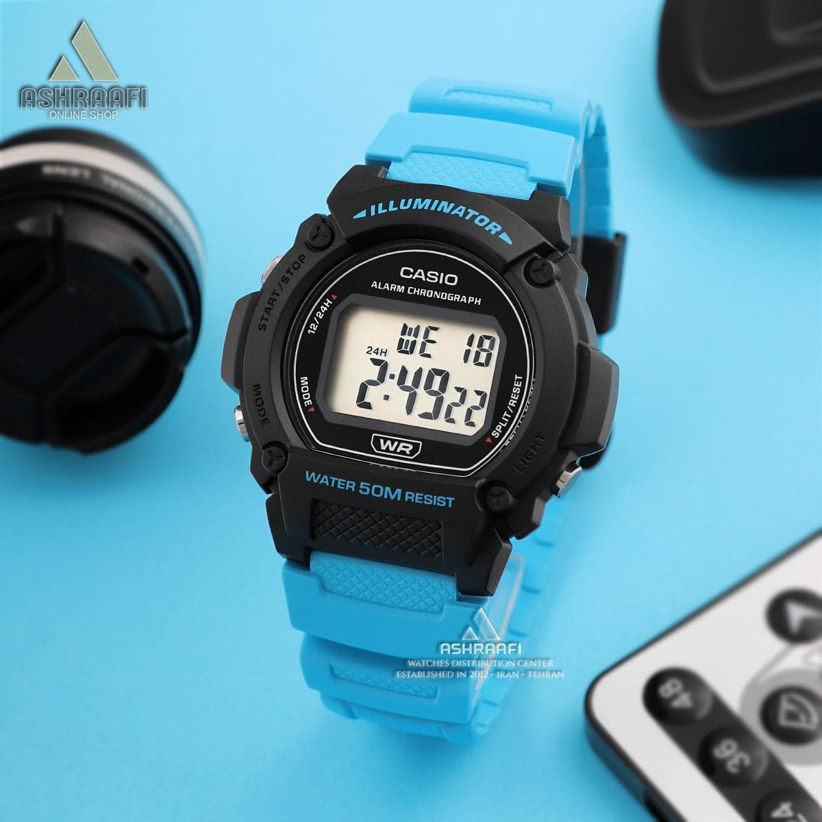 ساعت کاسیو دیجیتالی Casio W-219H-2A2V — تصویر ۲