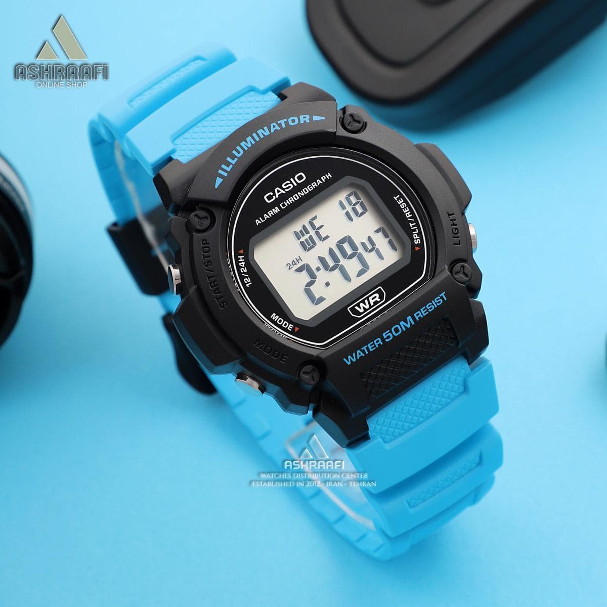 ساعت کاسیو دیجیتالی Casio W-219H-2A2V — تصویر ۳