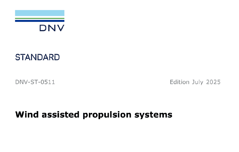 DNV-ST-0511:2025- Wind assisted propulsion systems