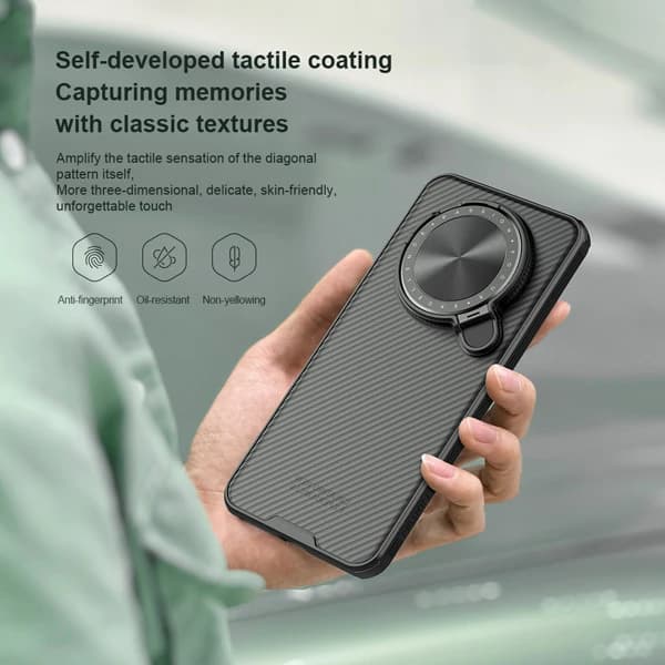 گارد نیمه شفاف کمرا استند Huawei Mate 70 مارک نیلکین مدل Camshield Prop Clear — تصویر ۹