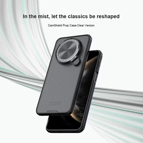 گارد نیمه شفاف کمرا استند Huawei Mate 70 مارک نیلکین مدل Camshield Prop Clear — تصویر ۲