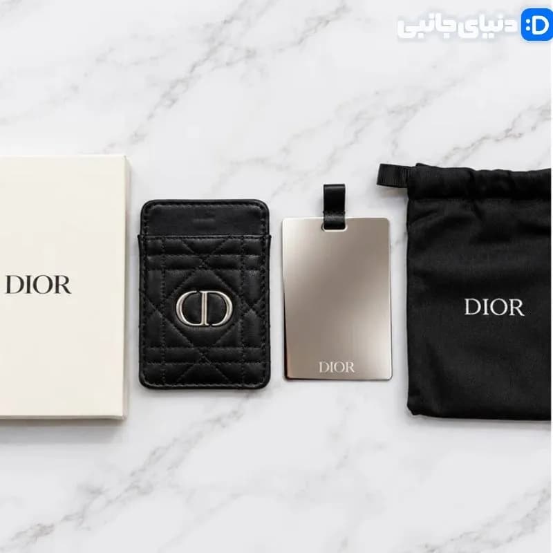 آینه چرمی دیور کد D1096 | دنیای جانبی